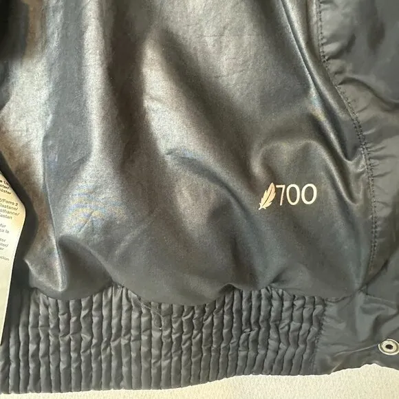 MERRELL Black Thinsulate Featherless 700 Insulated Puffer Faux Fur Hood Vest