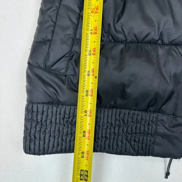 MERRELL Black Thinsulate Featherless 700 Insulated Puffer Faux Fur Hood Vest