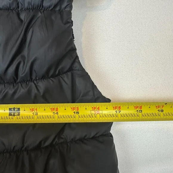 MERRELL Black Thinsulate Featherless 700 Insulated Puffer Faux Fur Hood Vest