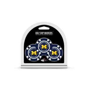 Michigan Wolverines Golf Chip with Marker 3 Pack