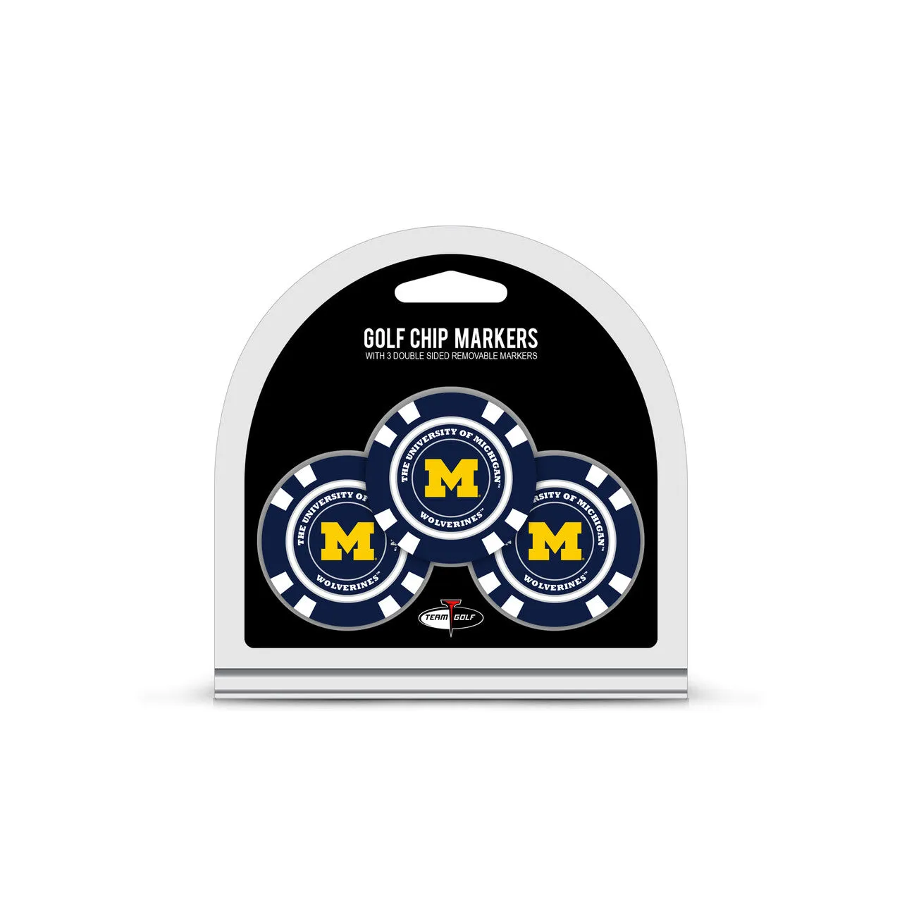 Michigan Wolverines Golf Chip with Marker 3 Pack