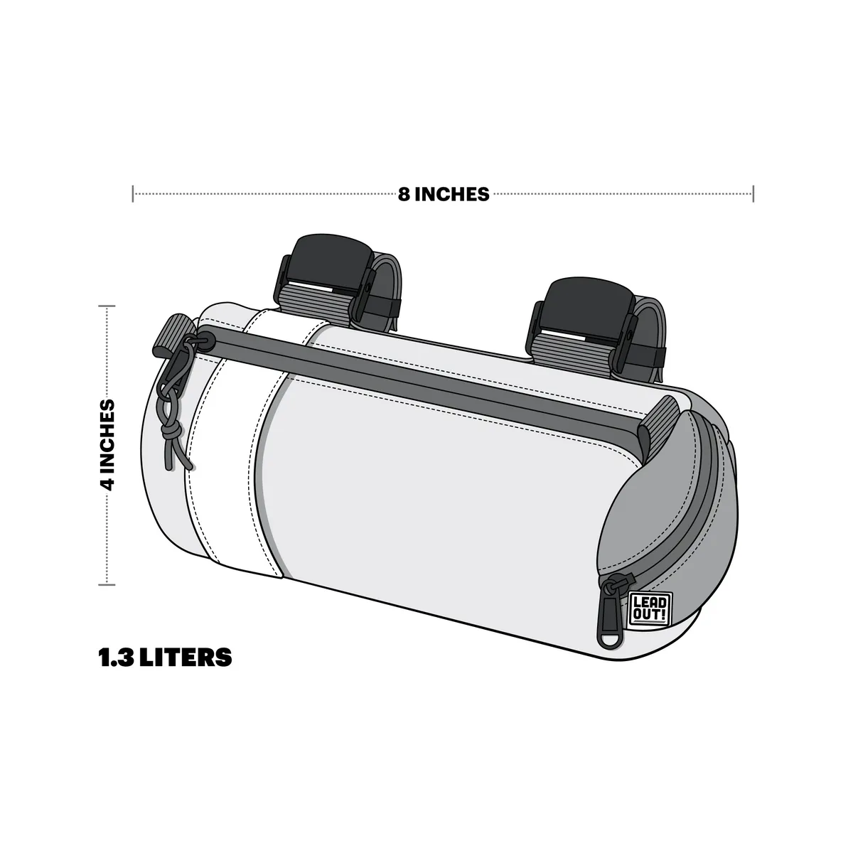 Mini Handlebar Bag Charcoal