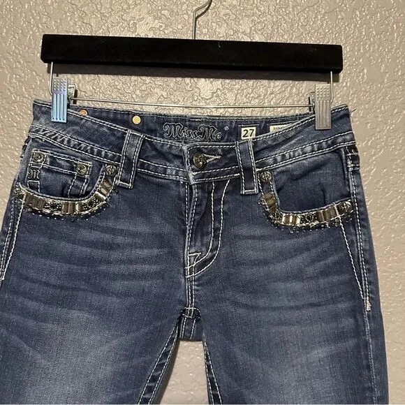 Miss Me bedazzled booty boot cut Jean