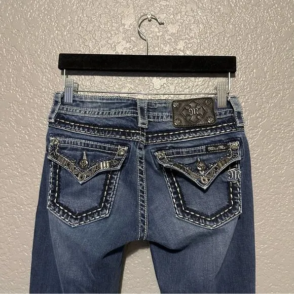Miss Me bedazzled booty boot cut Jean