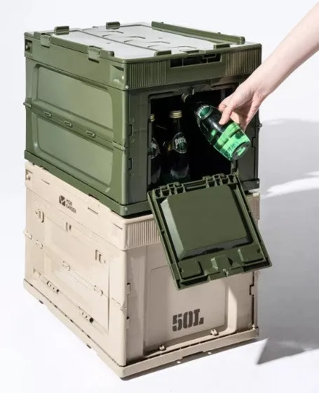 MobiGarden Folding Storage Box Portable Equipment Collapsible Storage trunks for Camping Outdoor Picnic