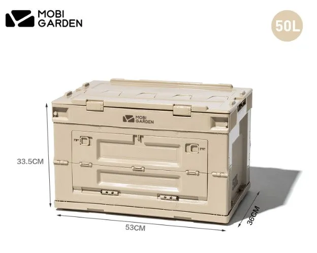 MobiGarden Folding Storage Box Portable Equipment Collapsible Storage trunks for Camping Outdoor Picnic