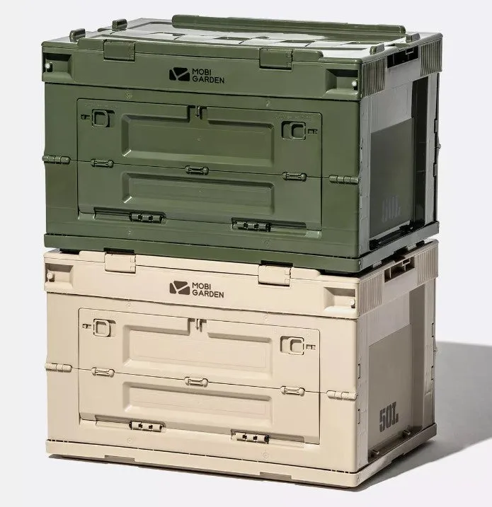 MobiGarden Folding Storage Box Portable Equipment Collapsible Storage trunks for Camping Outdoor Picnic