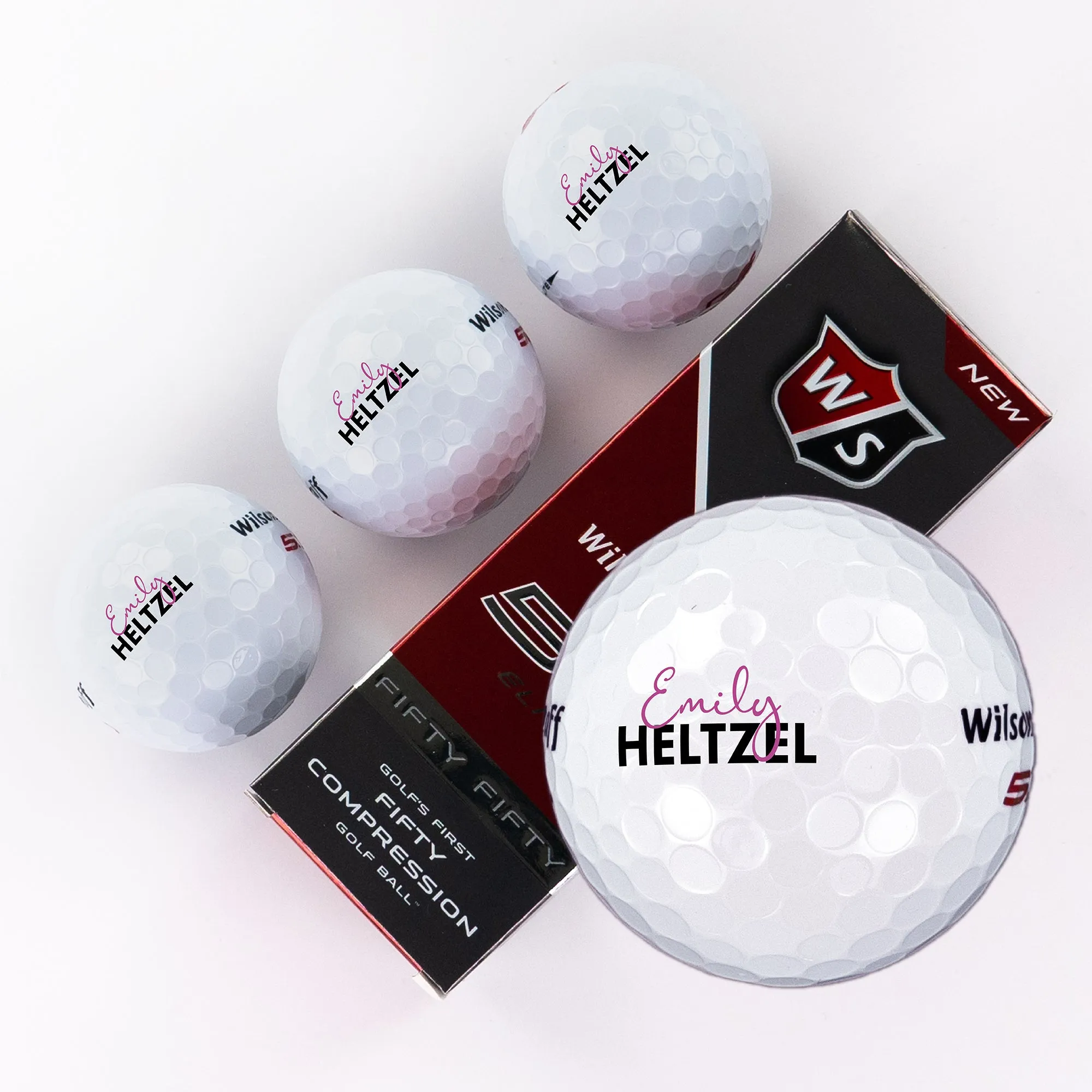 Monogram Black Circle, Printed Golf Balls