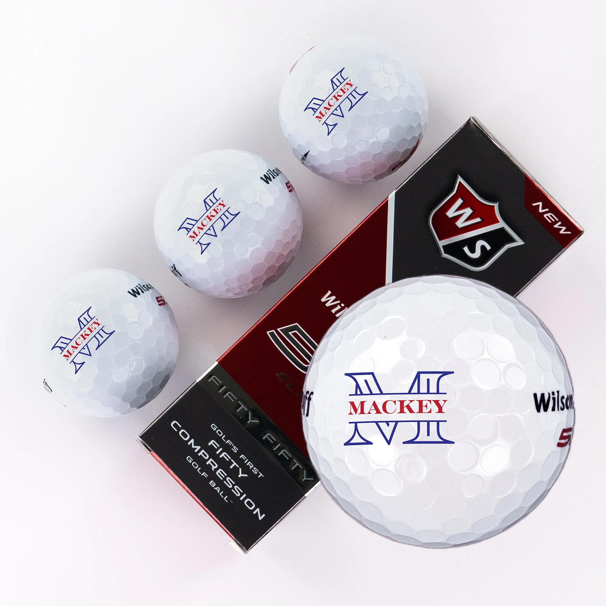 Monogram Black Circle, Printed Golf Balls