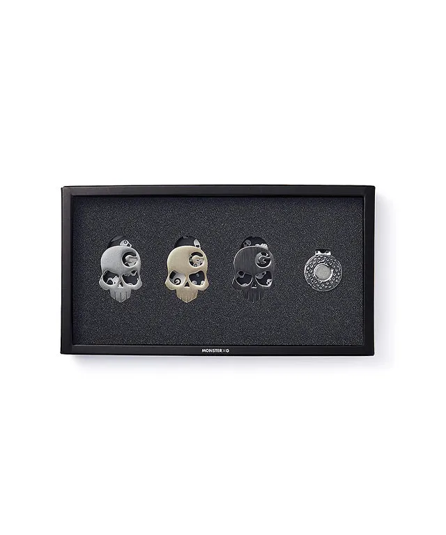 Monster G 3 Types of Golf Ball Markers (Earth Nickel, Nickel, Gold)