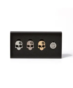 Monster G 3 Types of Golf Ball Markers (Silver, Aurora Crystal, Gold)