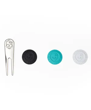 Monster G Golf Mini Divotool & Ball Marker Set Mint