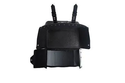 MOTORCYCLE 2 PC WATERPROOF STUDDED PVC SADDLEBAG AND HARD SHEET INSIDE