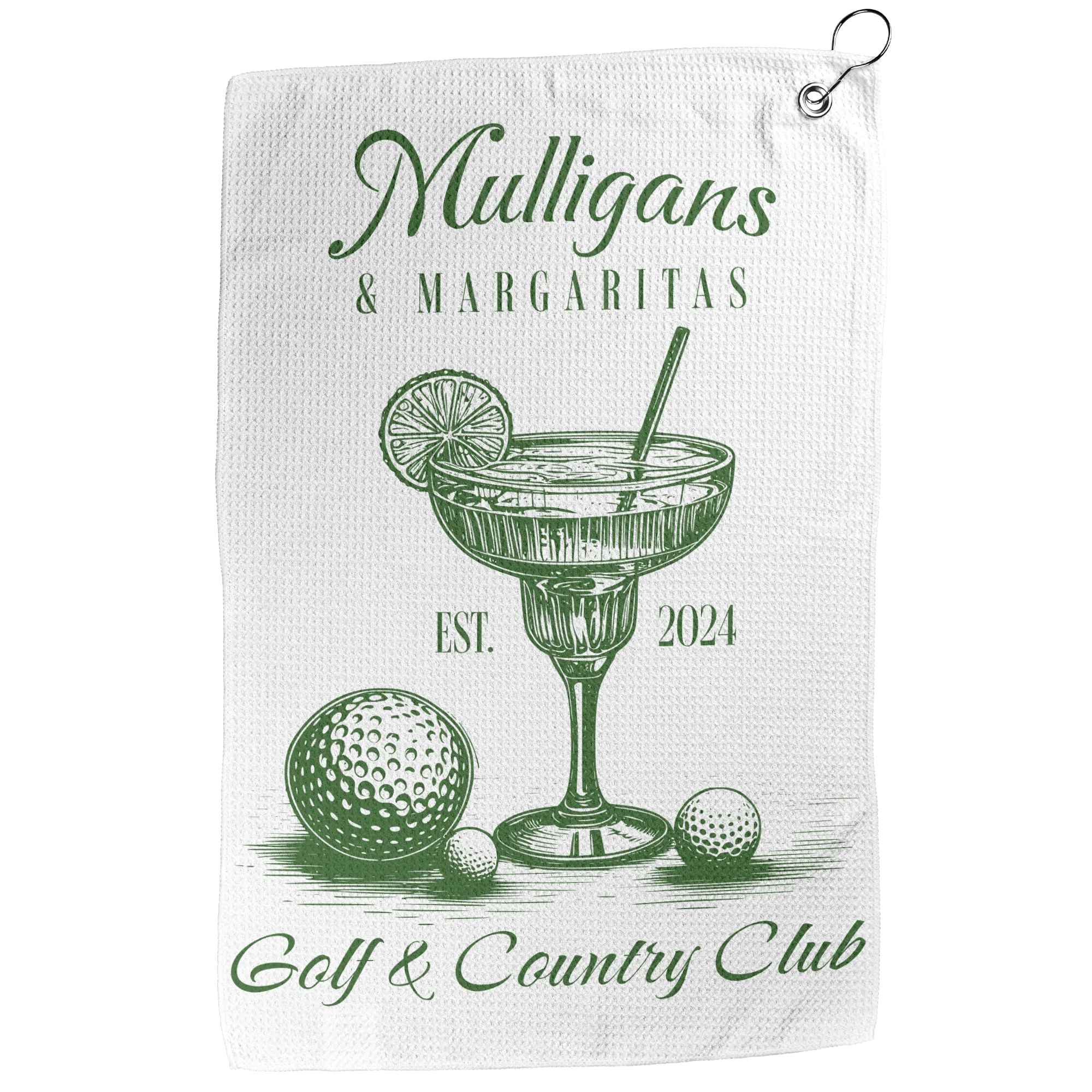 Mulligans and Margaritas Golf Towel