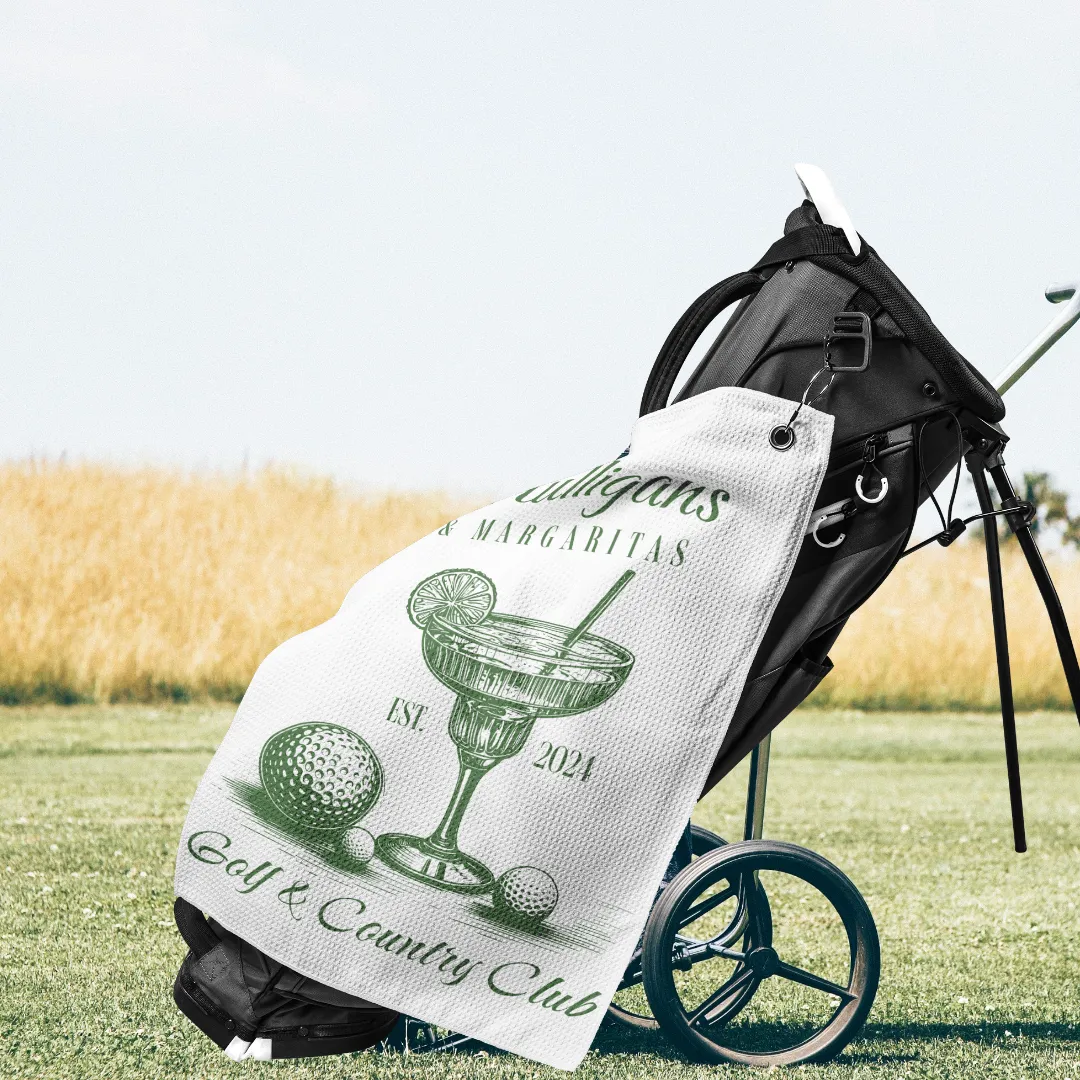 Mulligans and Margaritas Golf Towel