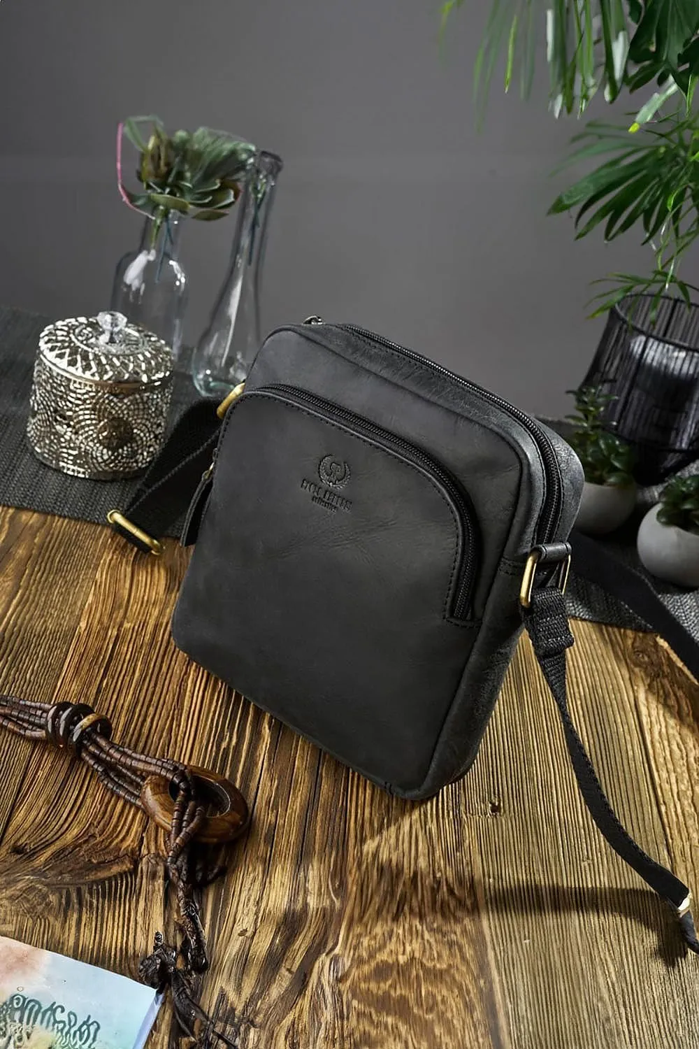 Natural leather bag