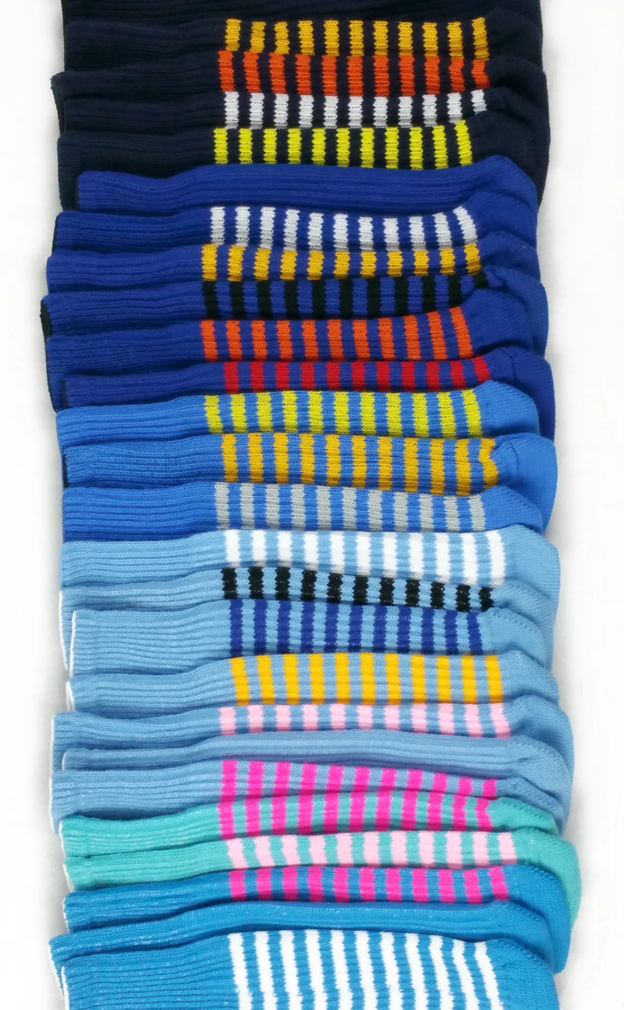 Navy Blue and Yellow Club Sock Golf Headcover