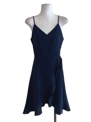 Navy Blue Wrap Dress