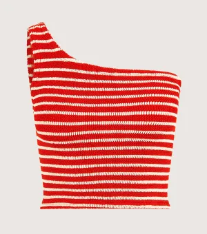 Neoma Top - Red/White Stripe