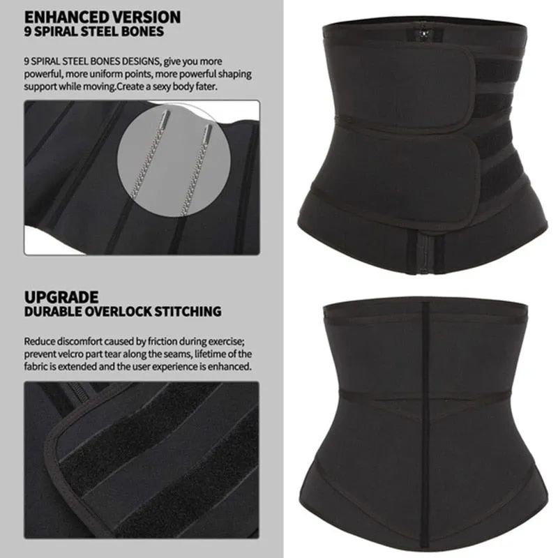 Neoprene Sauna Waist Trainer Corset Sweat Belt for Women
