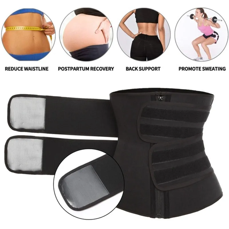 Neoprene Sauna Waist Trainer Corset Sweat Belt for Women
