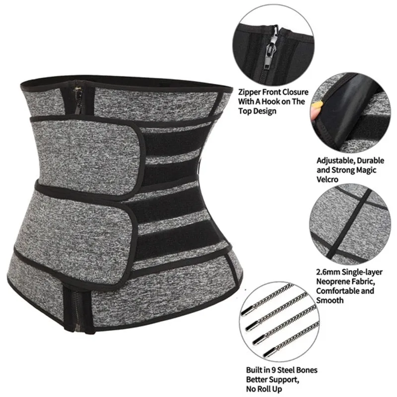 Neoprene Sauna Waist Trainer Corset Sweat Belt for Women