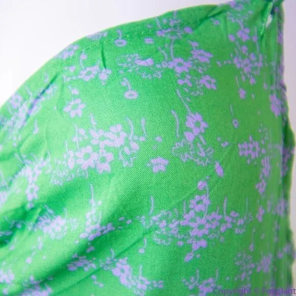 NEW Intimately Free People Caught‎ Up Printed Slip Dress, Green, XL