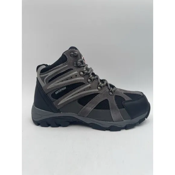 NEW Iron Age SURVEYOR Men's Hiking Boot Grey/Black US Size 7.5 Wide NIB