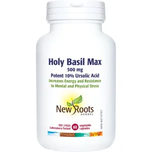 New Roots Holy Basil 500mg 60 Veg Capsules
