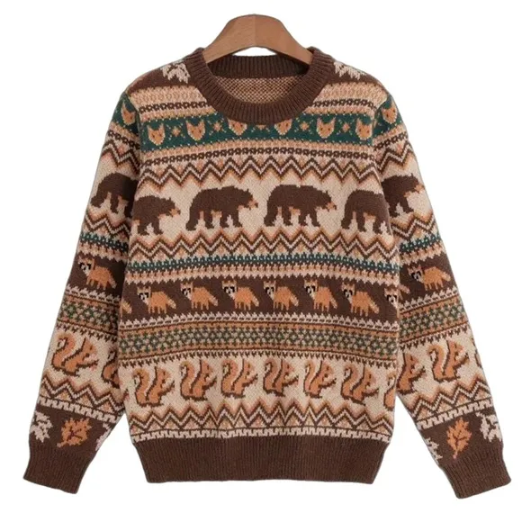 NEW The Beary Woodlands Sweater