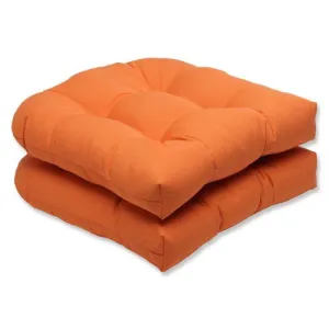 New Wayfair Indoor/Outdoor Chair Seat Cushions, 2 Pack,  Tangerine Dream by Three Posts! Retails $110 