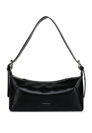 Ninny Belted Shoulder Bag (Black)