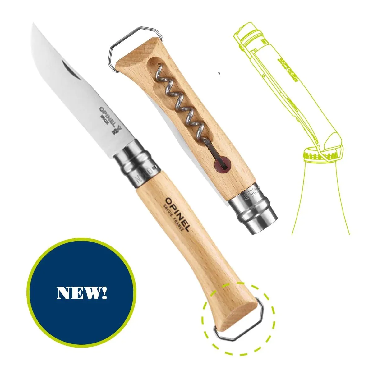 No.10 Corkscrew & Bottle Opener Knife