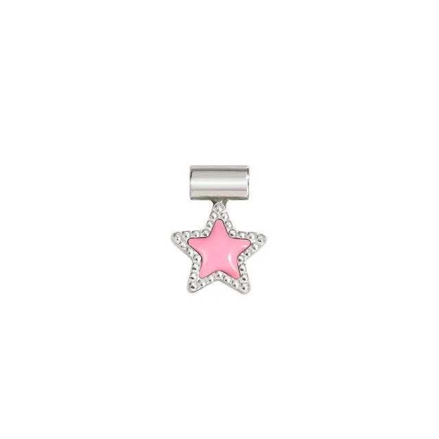 Nomination SeiMia Pendant, Fuchsia Star, Silver & Enamel