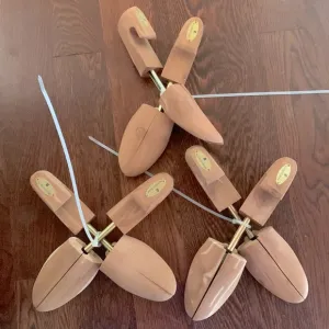 Nordstrom large cedar made in USA shoe tree adjustable shaper 3 pair lot