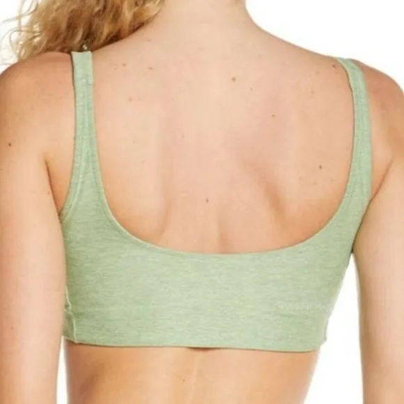 NWOT Outdoor Voices Double Time Sports Bra in Spearmint S High Support SPF 50