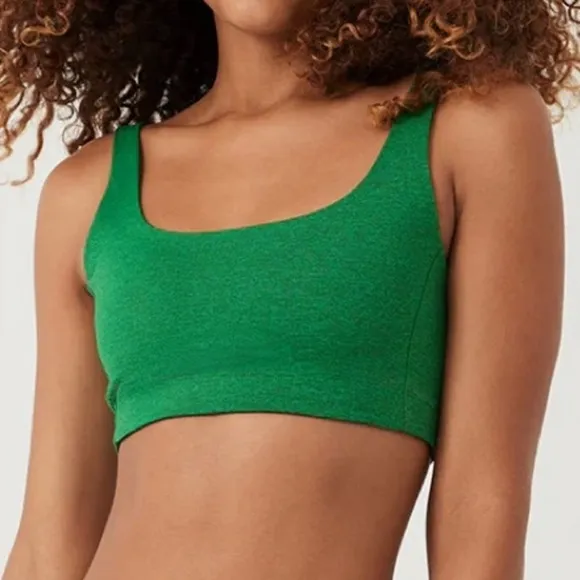 NWOT Outdoor Voices Double Time Sports Bra in Spearmint S High Support SPF 50