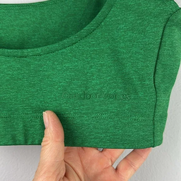 NWOT Outdoor Voices Double Time Sports Bra in Spearmint S High Support SPF 50