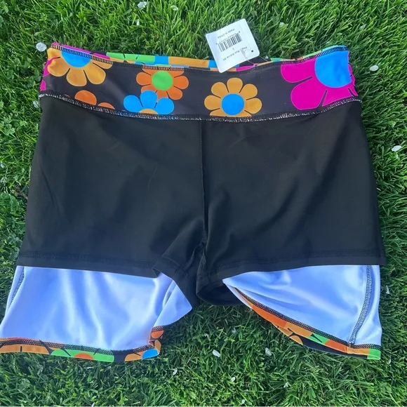 NWT Loudmouth Ladies Golf Skort Skirt - Magic Bus Daisy | Size Large