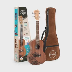 Octopus (UK230CW) Wave Concert Ukulele   Gig Bag