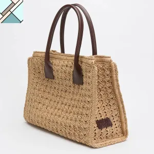 Odina Straw Shoulder Bag