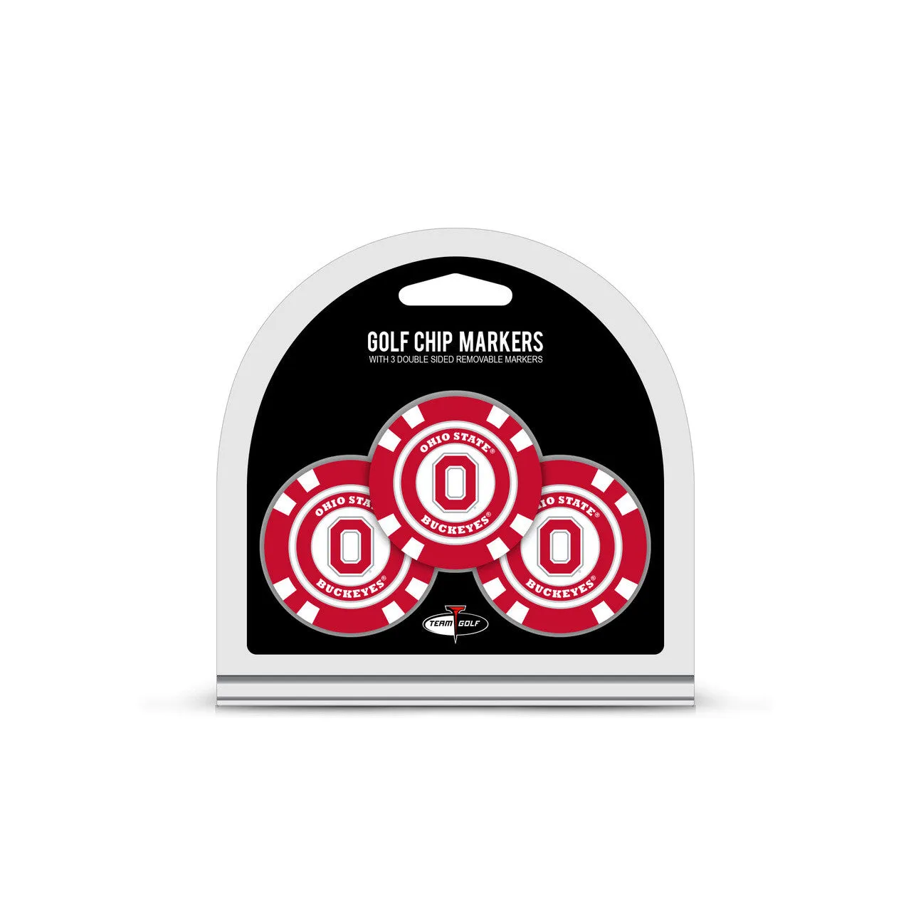 Ohio State Buckeyes Golf Chip with Marker 3 Pack