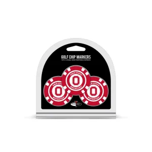 Ohio State Buckeyes Golf Chip with Marker 3 Pack