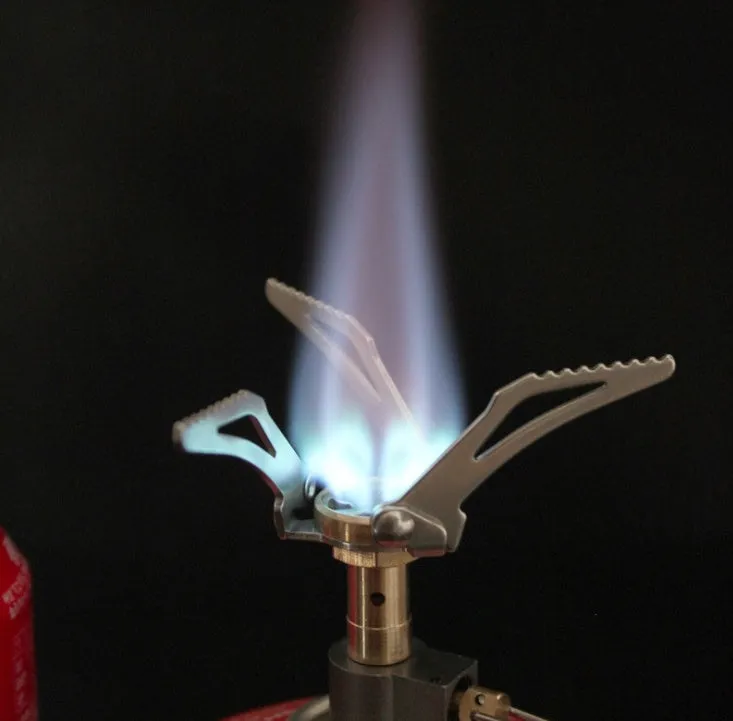 Outdoor camping, windproof stove, portable integrated gas stove, hiking camping, picnic stove