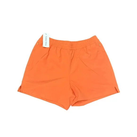 Outdoor Voices Women RECTREK 4” Hiking Shorts Sz Medium Color Camelia Orange New