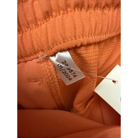 Outdoor Voices Women RECTREK 4” Hiking Shorts Sz Medium Color Camelia Orange New
