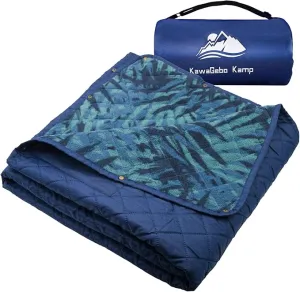 Outdoor Waterproof Blanket, Foldable Fleece Stadium Blanket for Outdoor Sports Event,Camping,Concerts, Car,Pet,Picnics -Windproof, Wearable,Machine Washable 80"x58"
