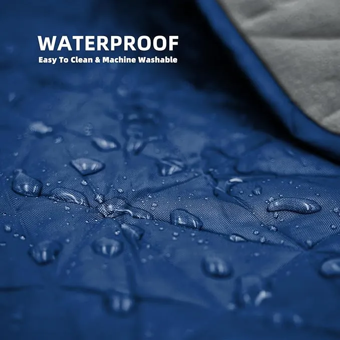 Outdoor Waterproof Blanket, Foldable Fleece Stadium Blanket for Outdoor Sports Event,Camping,Concerts, Car,Pet,Picnics -Windproof, Wearable,Machine Washable 80"x58"
