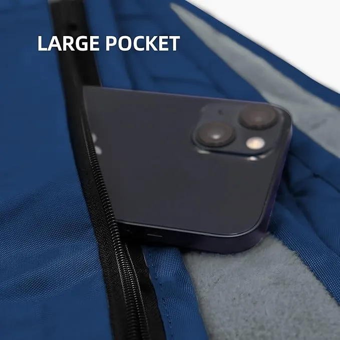 Outdoor Waterproof Blanket, Foldable Fleece Stadium Blanket for Outdoor Sports Event,Camping,Concerts, Car,Pet,Picnics -Windproof, Wearable,Machine Washable 80"x58"
