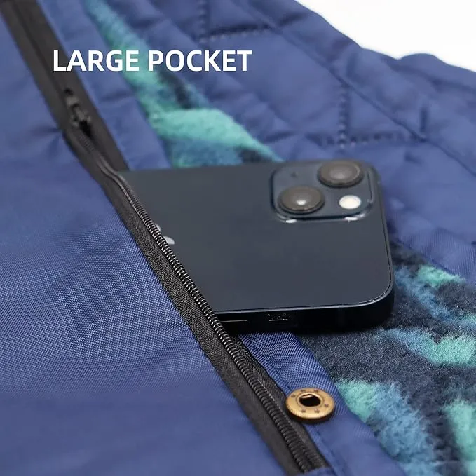 Outdoor Waterproof Blanket, Foldable Fleece Stadium Blanket for Outdoor Sports Event,Camping,Concerts, Car,Pet,Picnics -Windproof, Wearable,Machine Washable 80"x58"